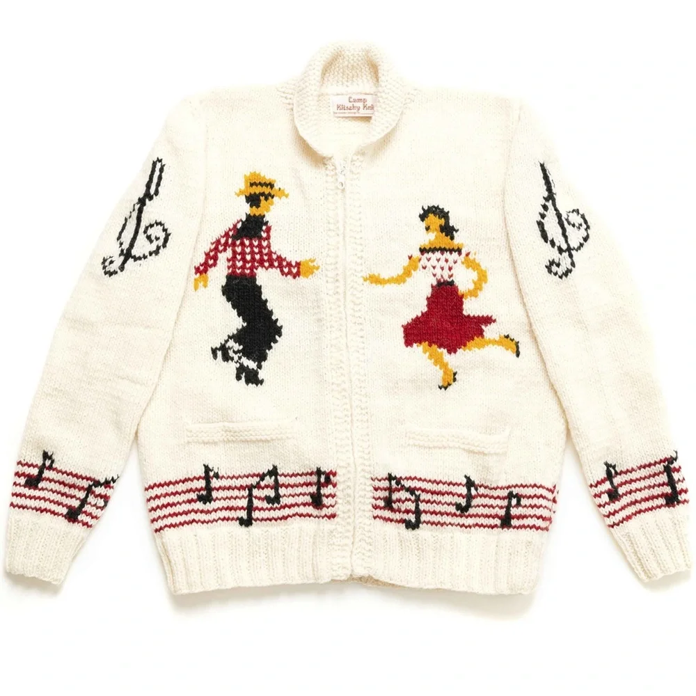 Mary Maxim How Down hand knit new wool sweater- women’s small - Picture 2 of 3